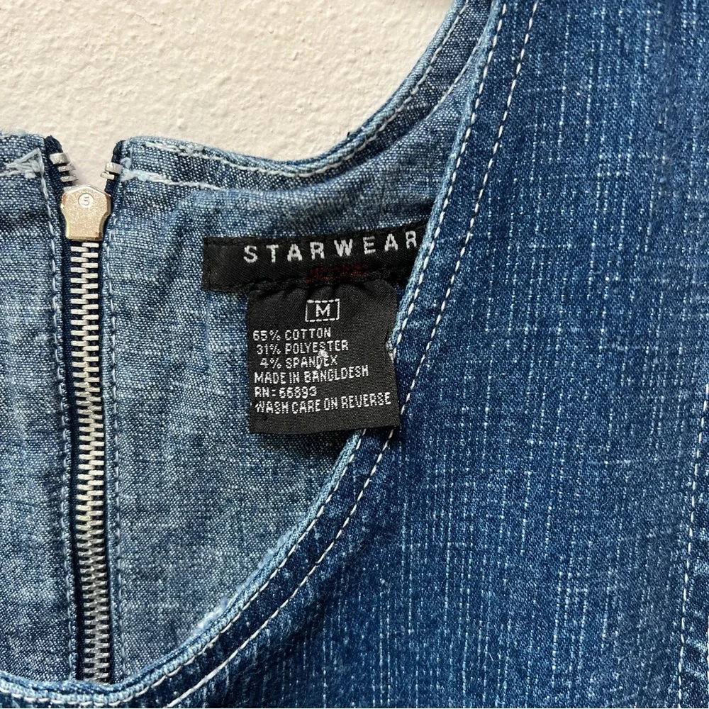 Denim Sleeveless Maxi Dress Y2K - Picture 4 of 7